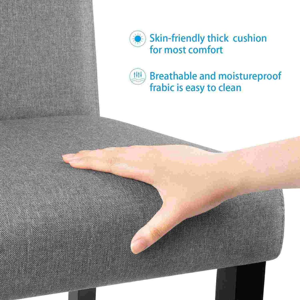 Features of Furmax Fabric Parson Chairs
